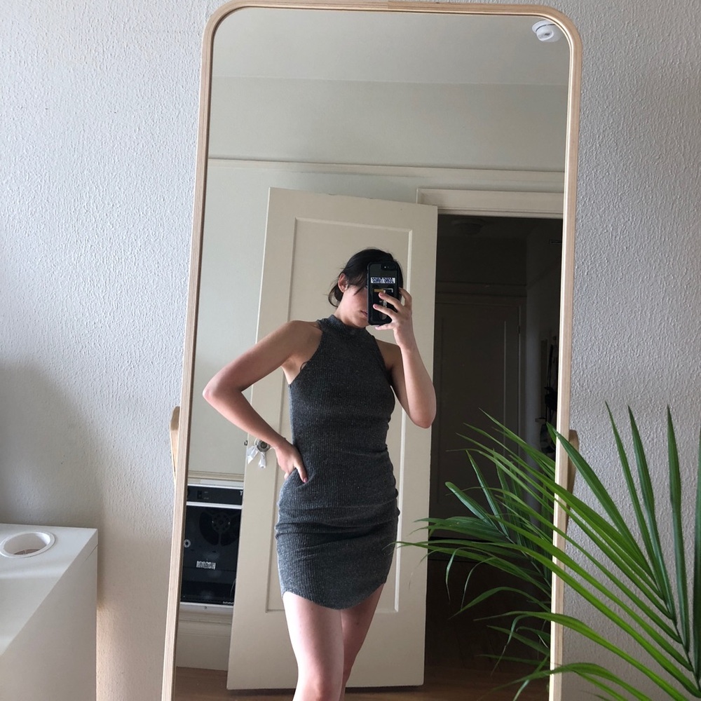 LF high neck knit dress
